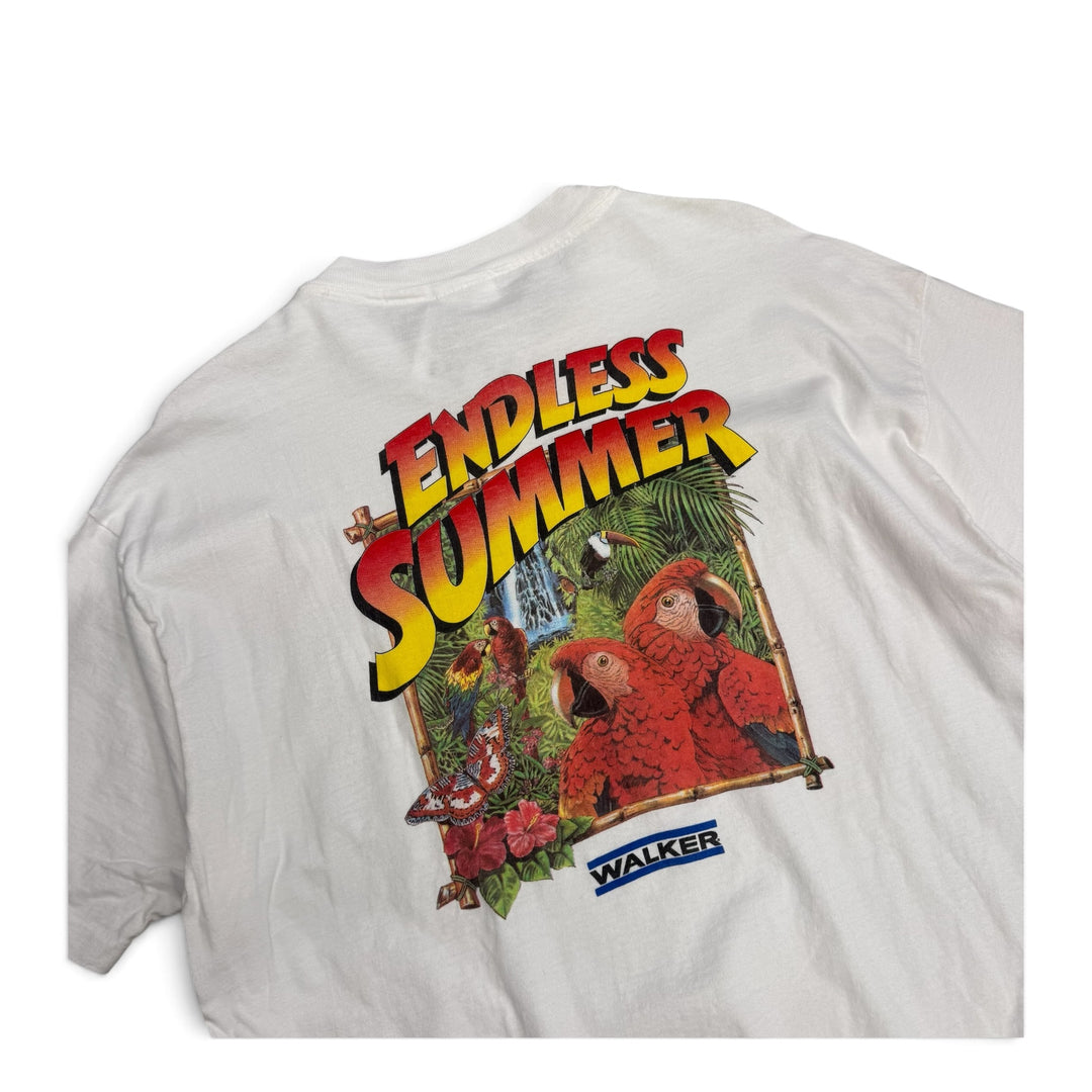 Vintage Single Stitch Endless Summer Graphic T shirt White (XL)