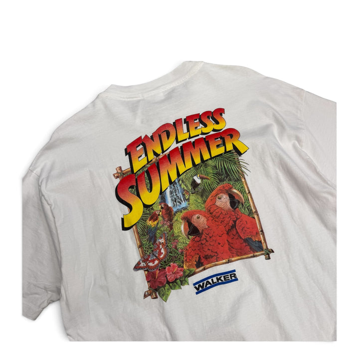 Vintage Single Stitch Endless Summer Graphic T shirt White (XL)