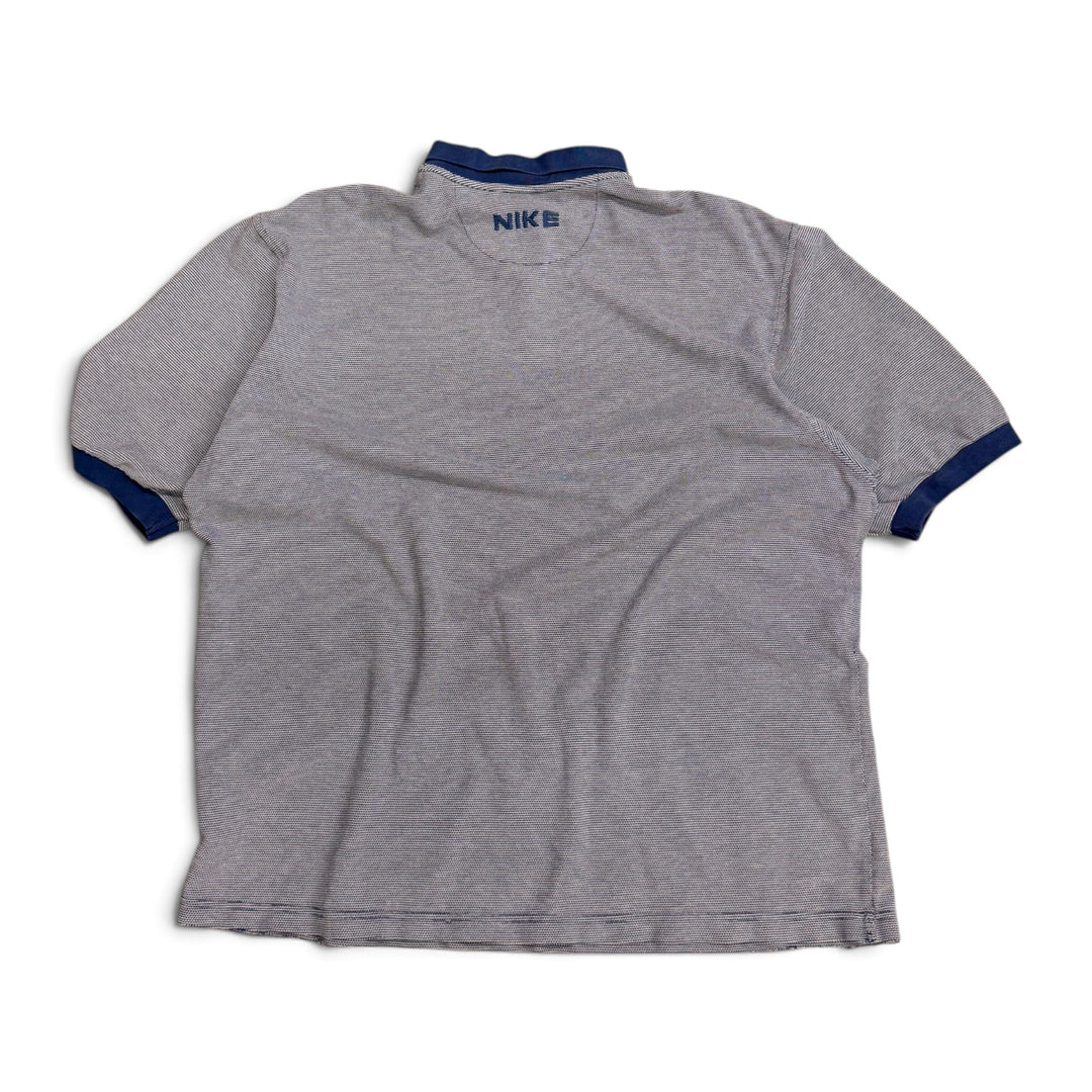 Vintage Nike Polo T shirt Blue (XL)