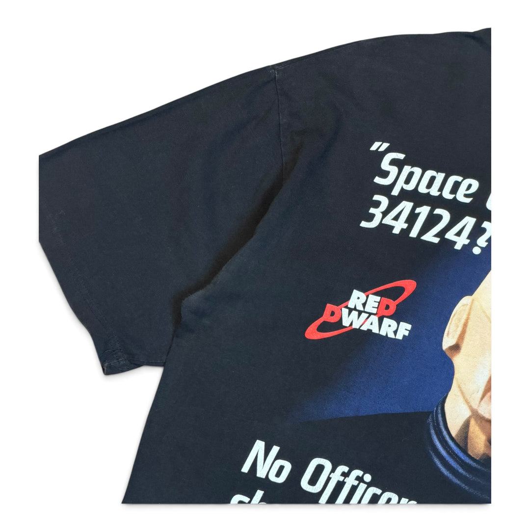 Vintage Red Dwarf Black Graphic T-Shirt (L)