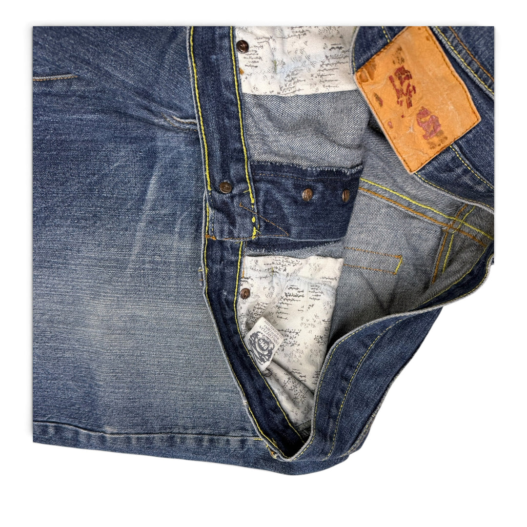 Vintage Rmc Hip Hop Baggy Shorts Blue (36)