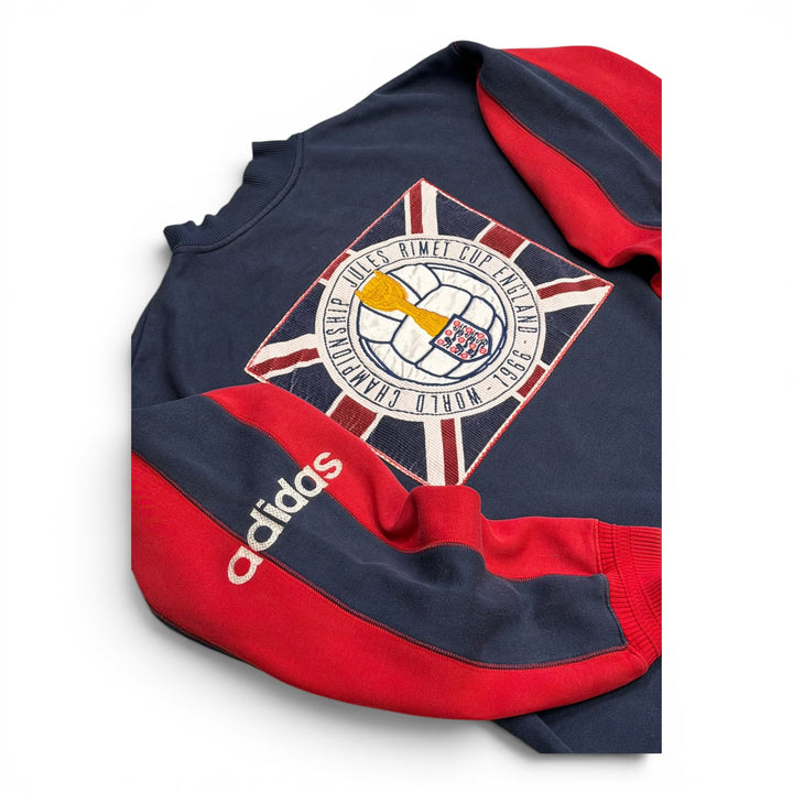 1995-96 England Adidas Haut D'entrainement Sweatshirt Navy (M)