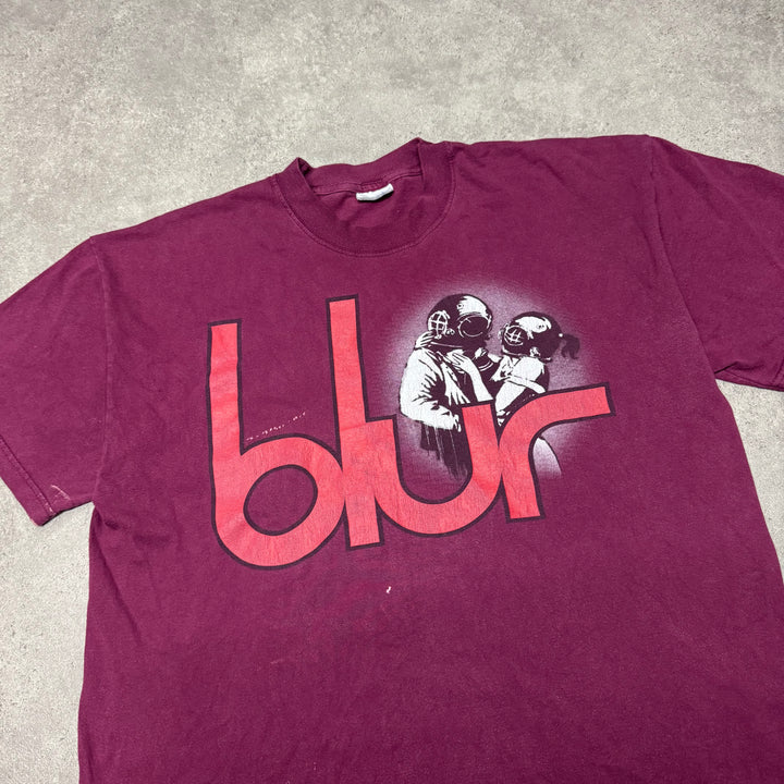 Vintage Blur Burgundy T-Shirt (XL)