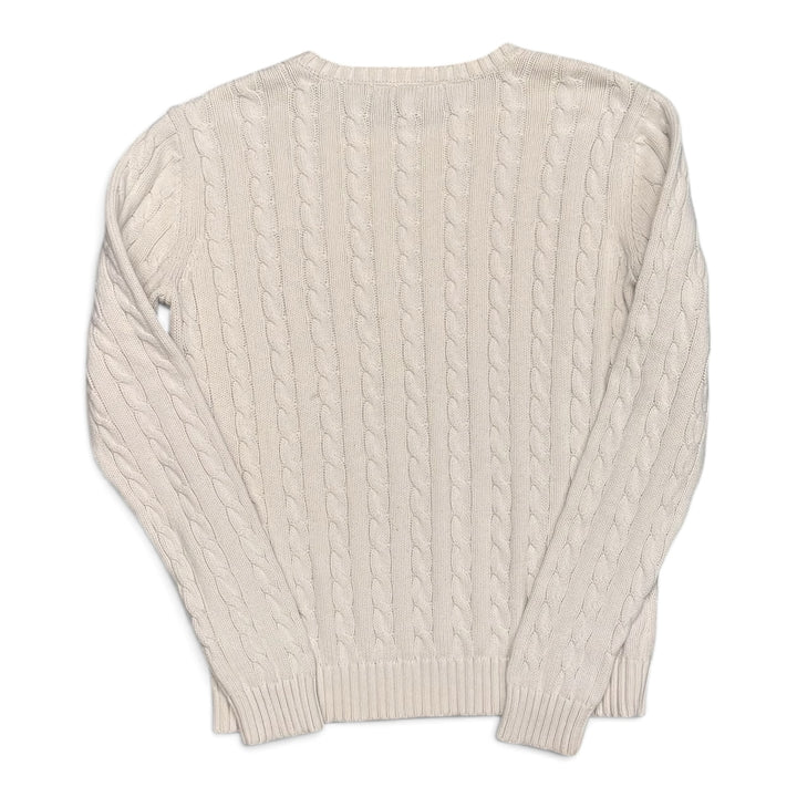Vintage Polo Ralph Lauren Cable Knitted White Sweater (S)