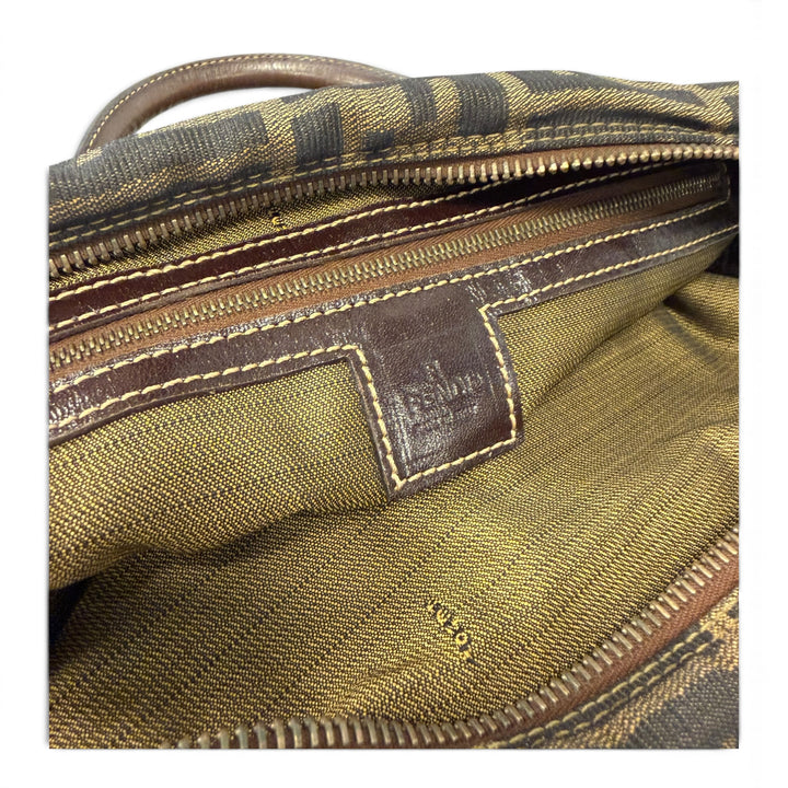 Fendi Zucca Print Brown Mini Handbag