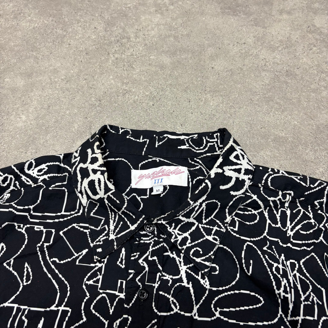 Yardsales Black Graffiti Long Sleeve Shirt (XL)