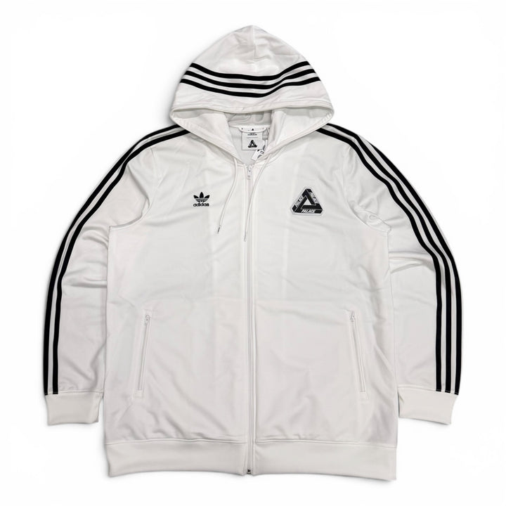 Palace x Adidas White Full Zip Tracksuit Hoodie (L)