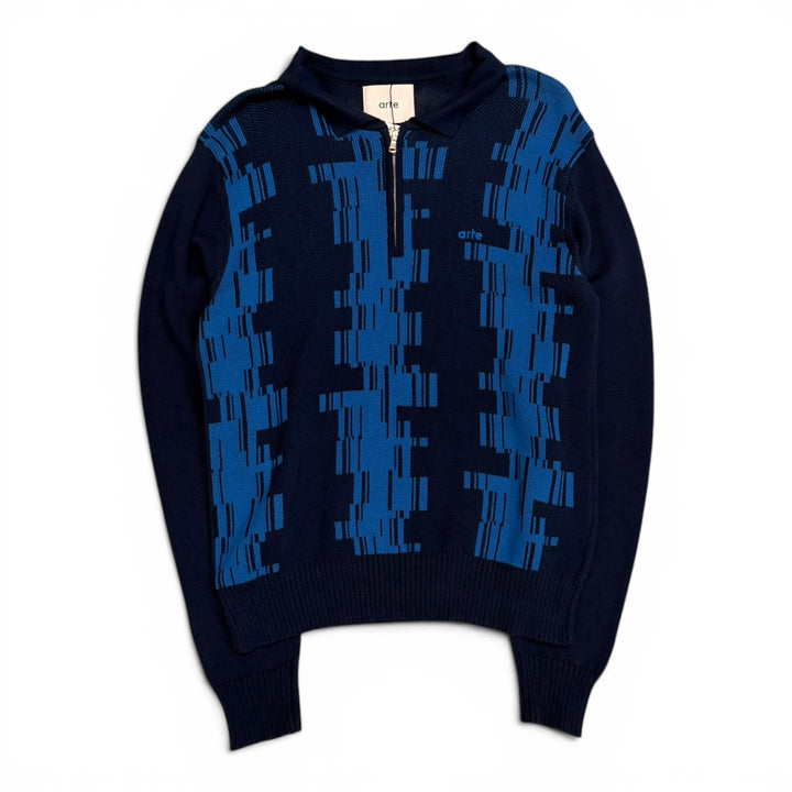 Arte Quarter Zip Jumper Navy (M)
