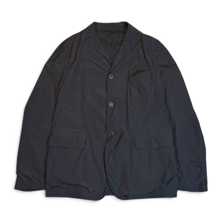 90's Vintage Jil Sander Navy Nylon Blazer Jacket (M)