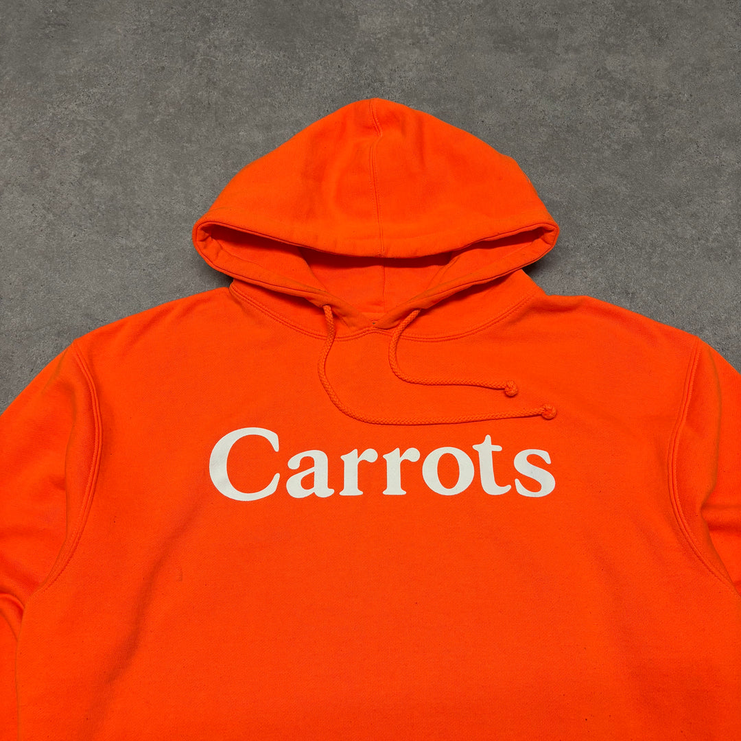 FTP Carrots Spell Out Orange Graphic Hoodie (L)