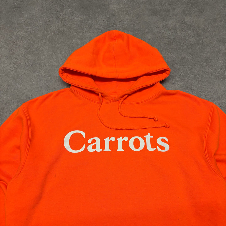 FTP Carrots Spell Out Orange Graphic Hoodie (L)