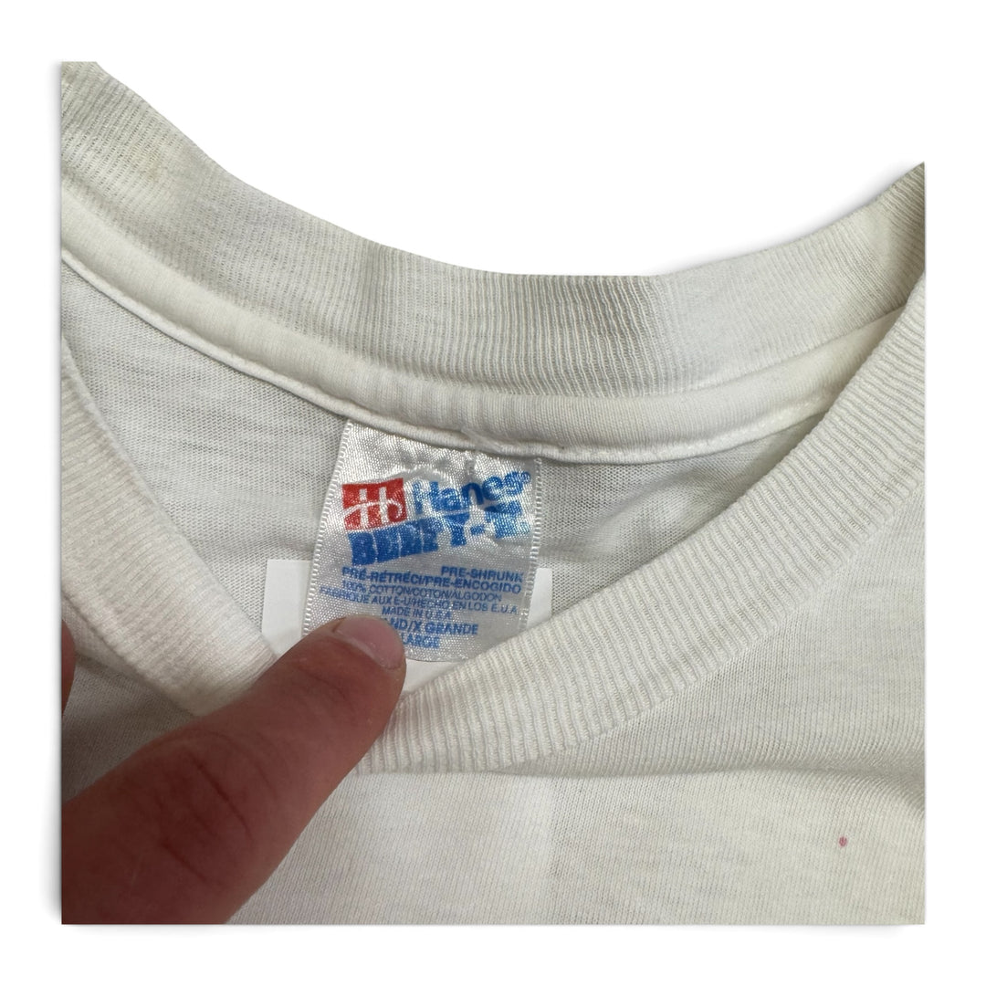 Vintage 90's The Buckle Beach Party Graphic T shirt White (XL)