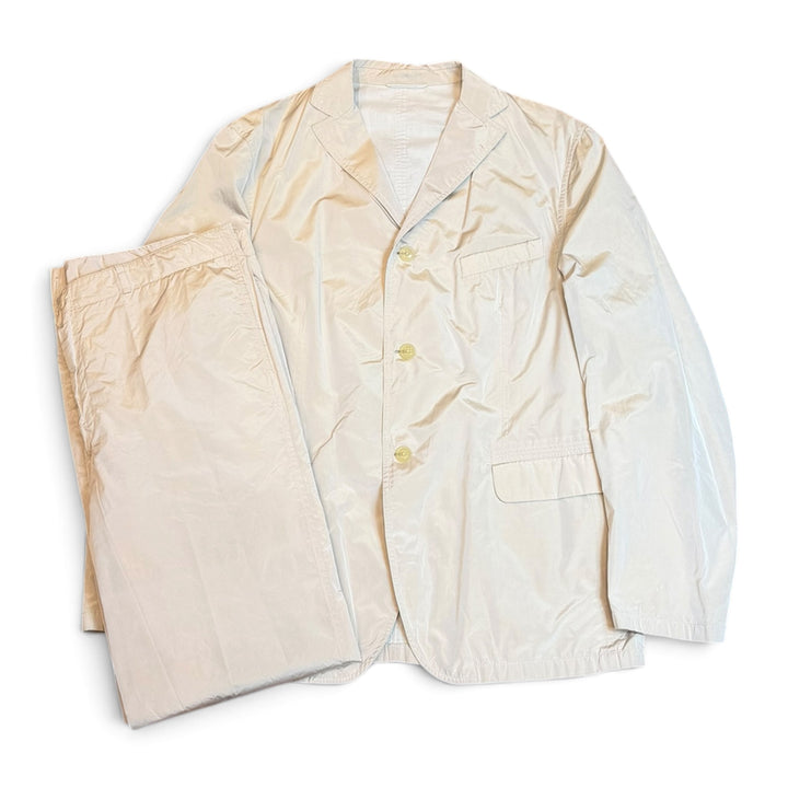 90's Vintage Jil Sander Beige 2 Piece Suit Set (L)