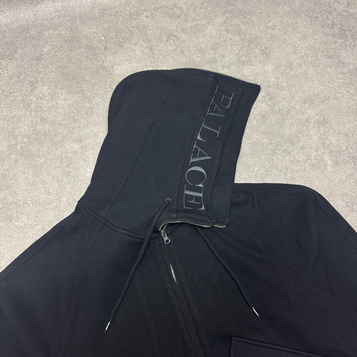 Palace Black Split Hoodie Bomber Sweat Zip Up (L)