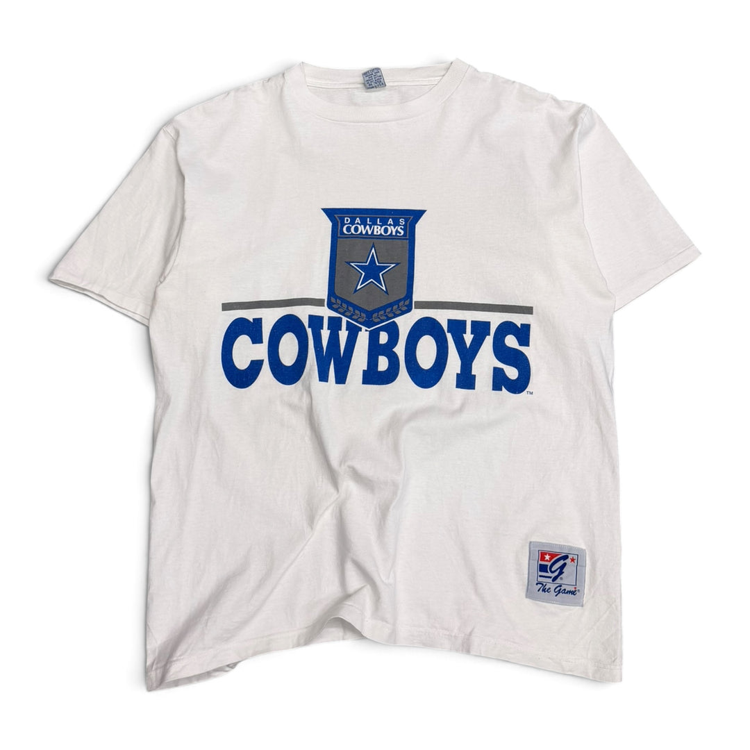 90's Vintage The Game Dallas Cowboys White Graphic T-shirt (L)