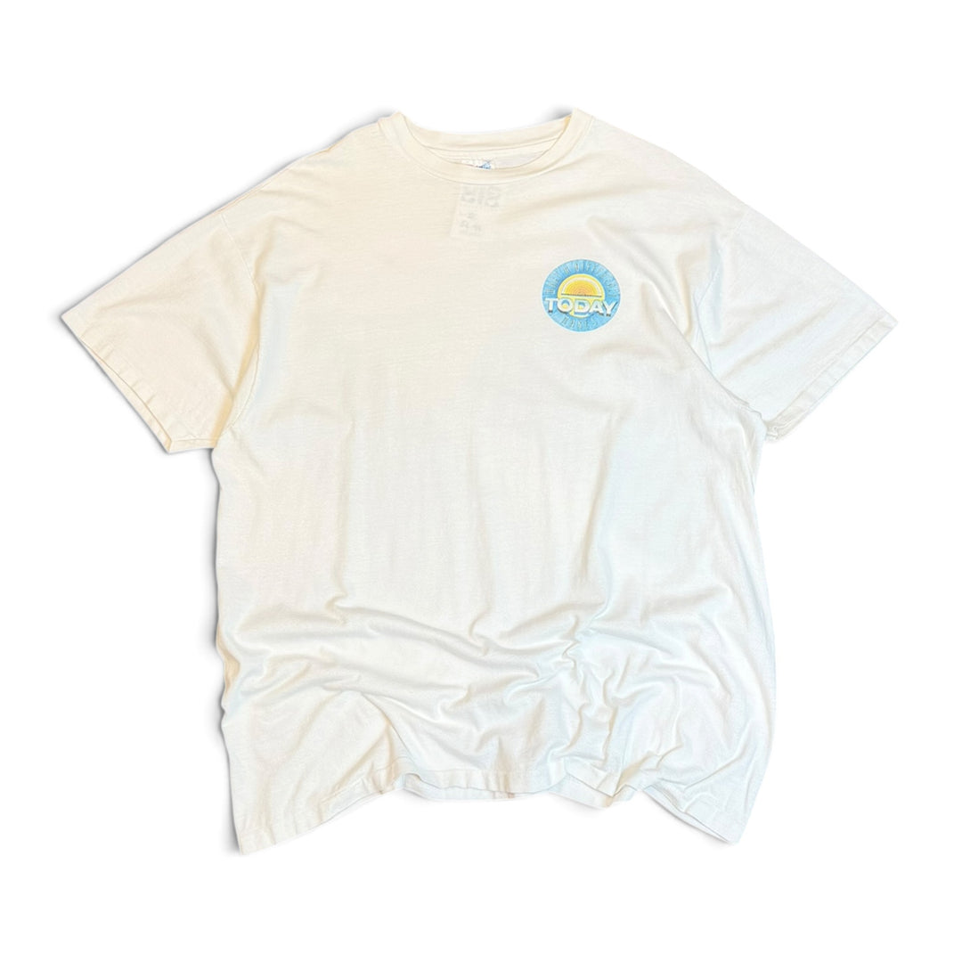 90's Vintage NBC News White Graphic T-Shirt (XL)