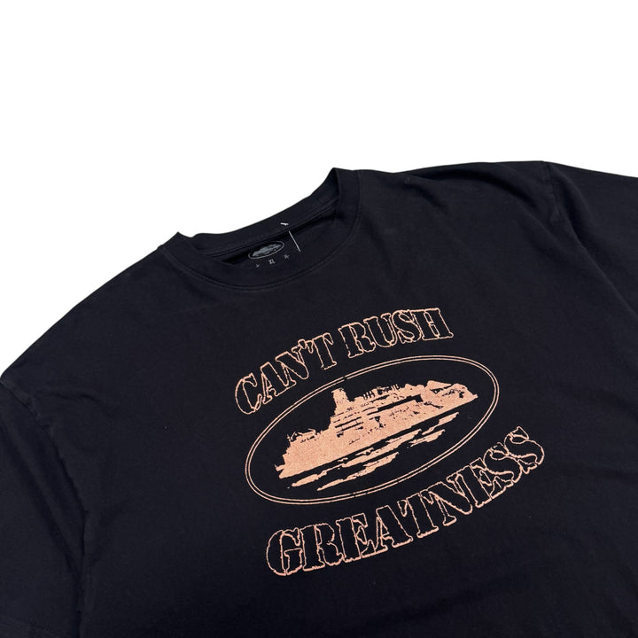 Corteiz Black 'Can't Rush Greatness' Graphic T-Shirt (XL)