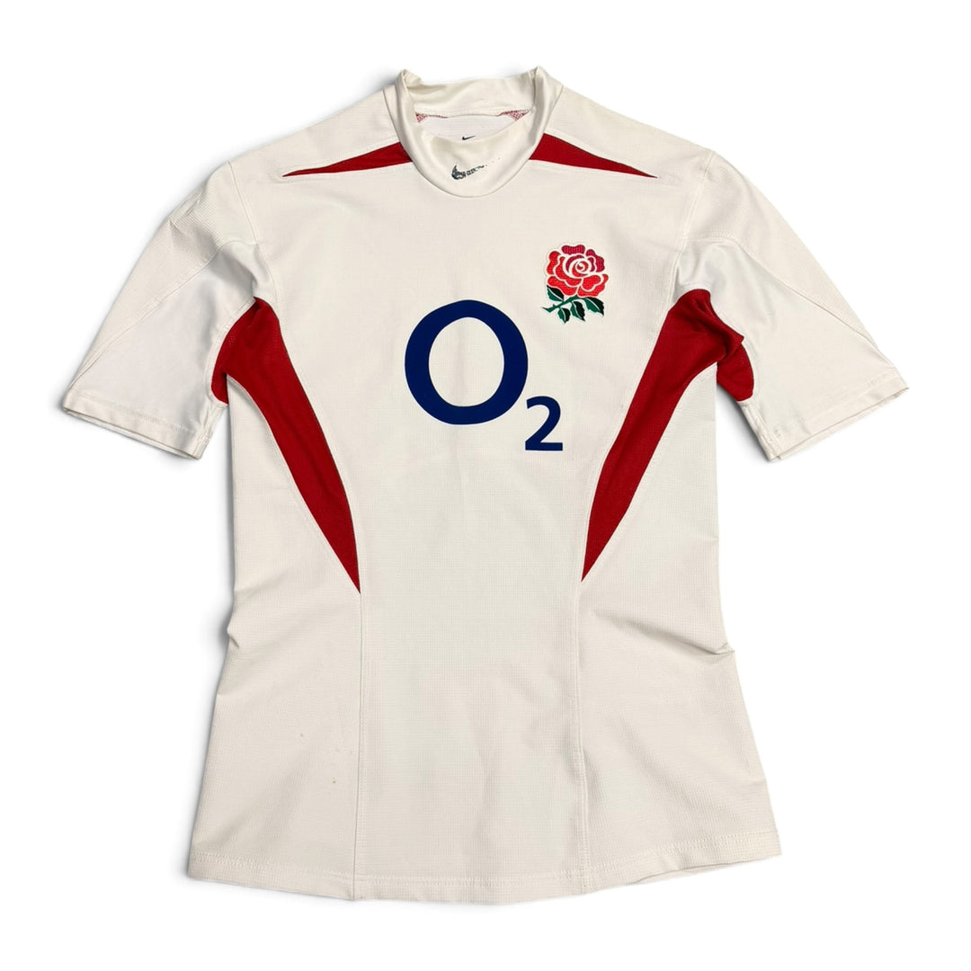 Vintage England Rugby Short Sleeve Jersey White (M)