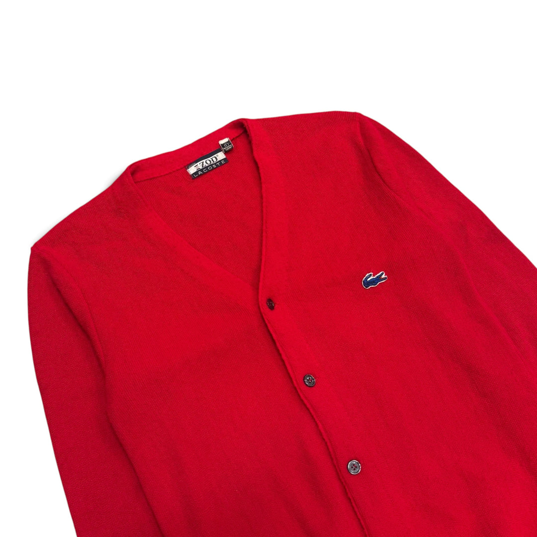 Vintage Lacoste Knitted  Cardigan Red Women (L)