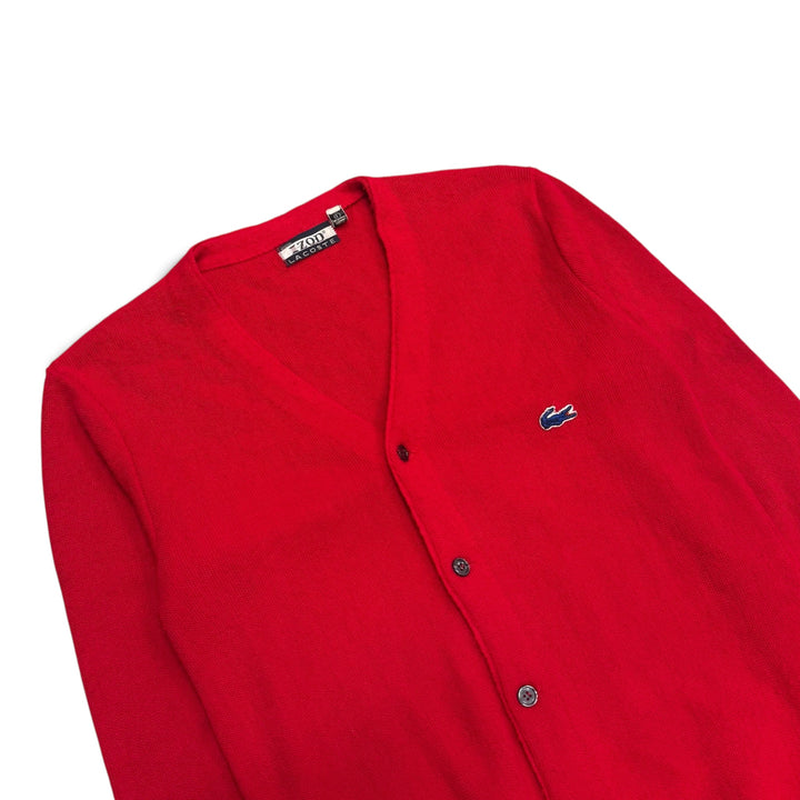 Vintage Lacoste Knitted  Cardigan Red Women (L)