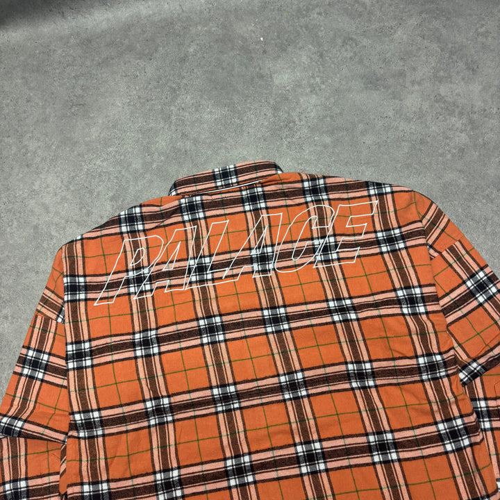 Palace Orange Checkered Lumber Yak Shirt (M)
