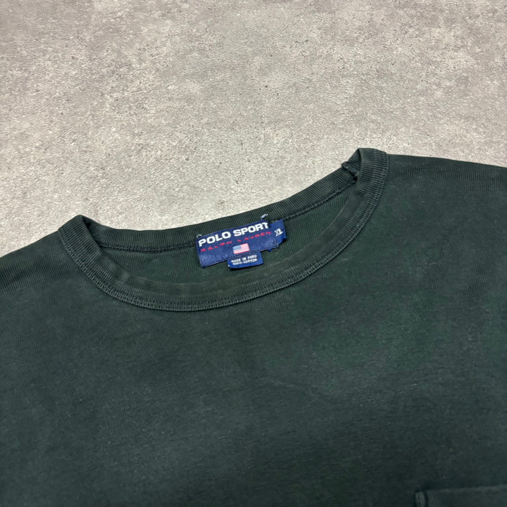 Vintage Polo Sport Ralph Lauren Black Pocket Jumper (XL)