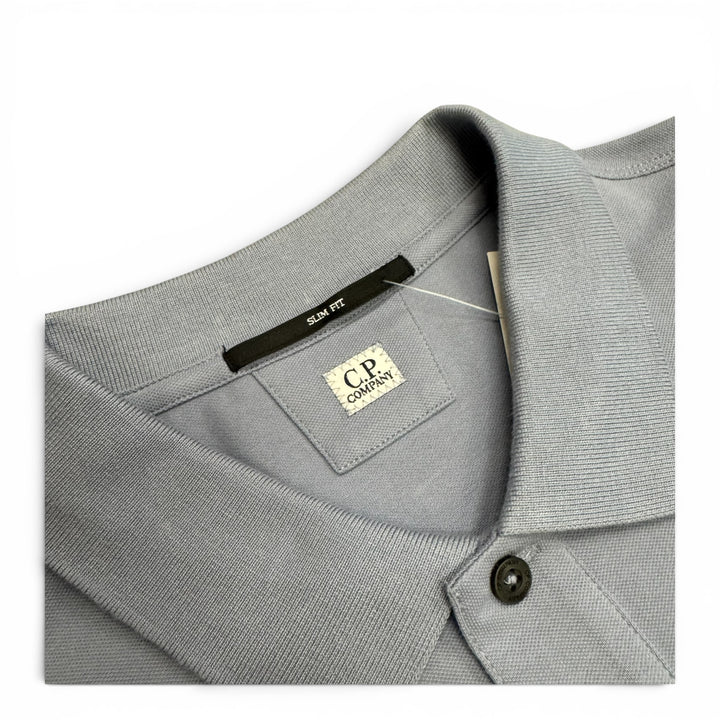 CP Company Logo Embroidered Polo Shirt Blue (L)