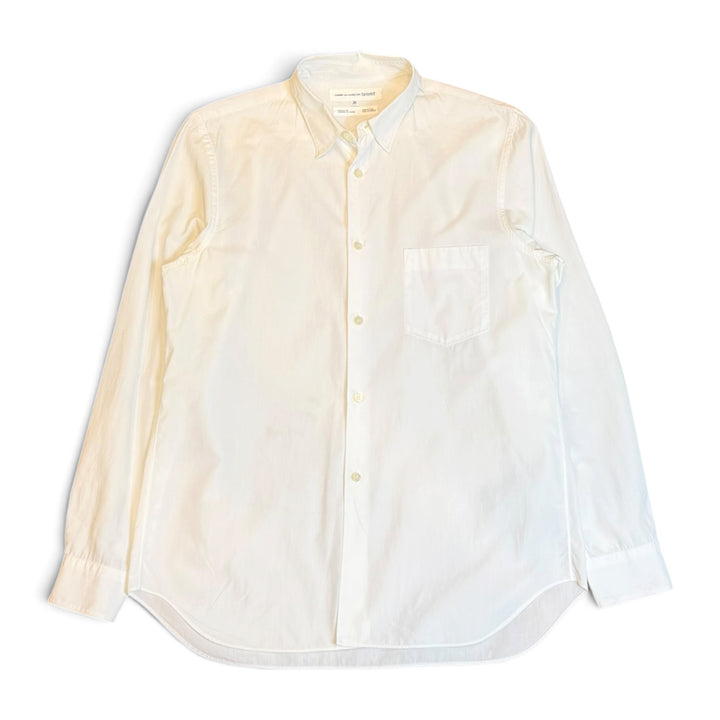 Vintage Comme Des Garcons White Long Sleeve Shirt (M)