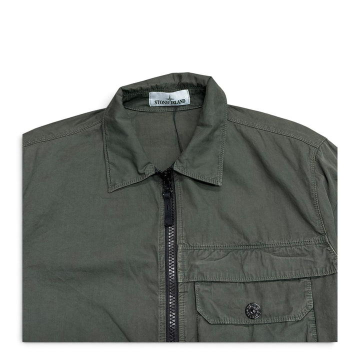 Stone Island Full Zip Up Jacket Green (L)
