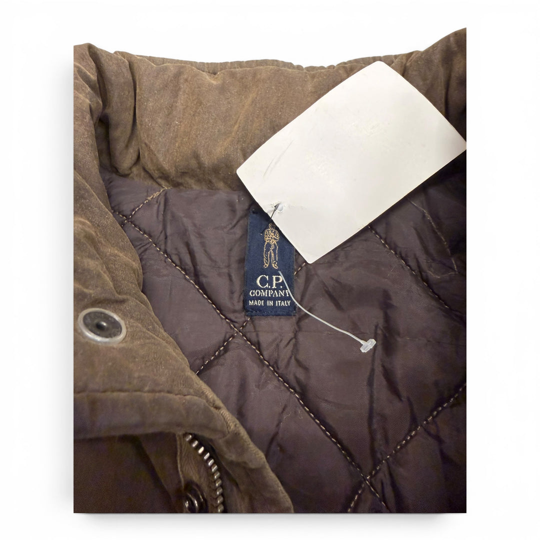 Vintage Cp Company Puffer Jacket Brown (XS)