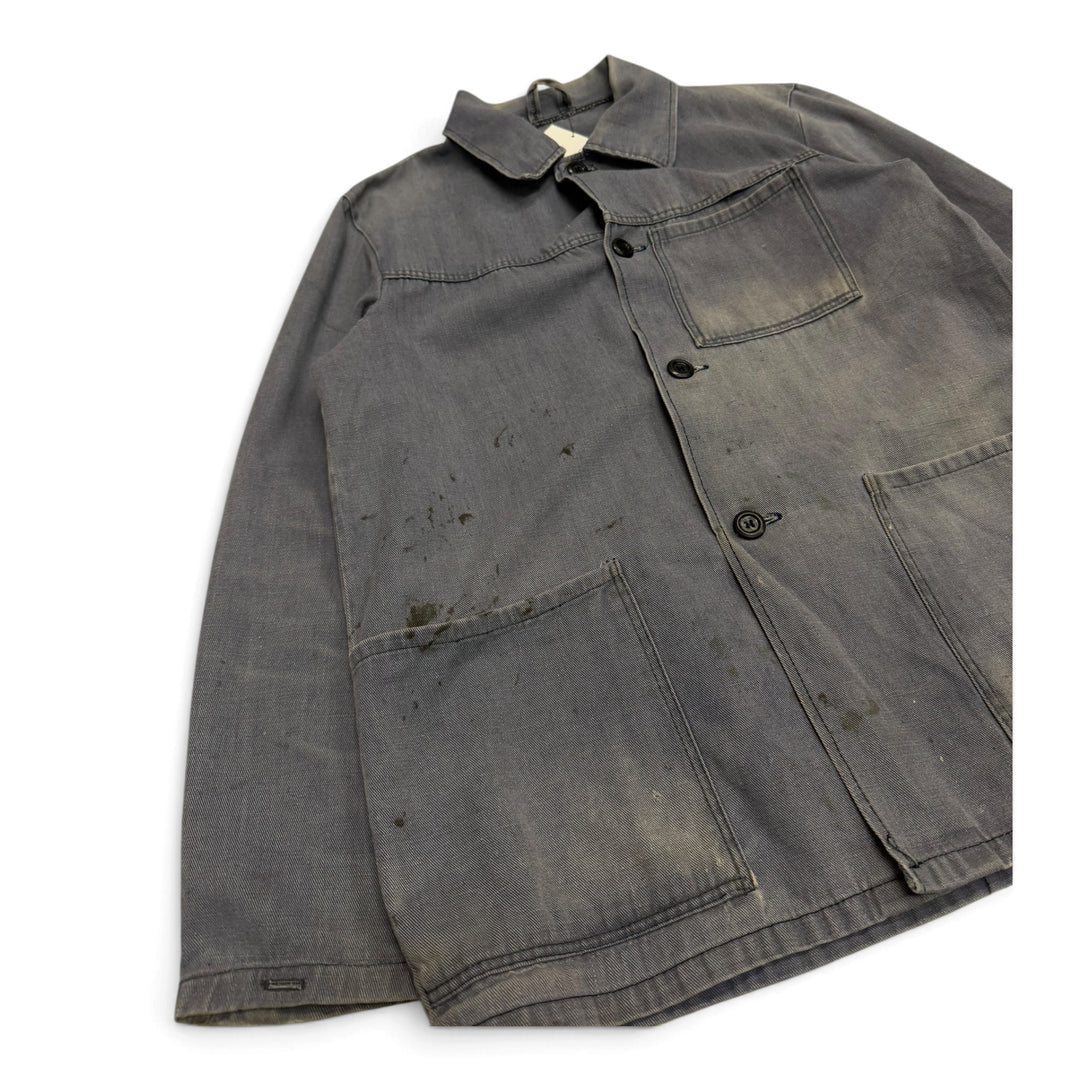 Vintage French Chore Jacket Faded Blue (S)