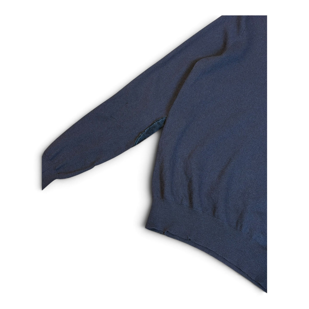Vintage Polo Ralph Lauren navy knitted jumper (S)