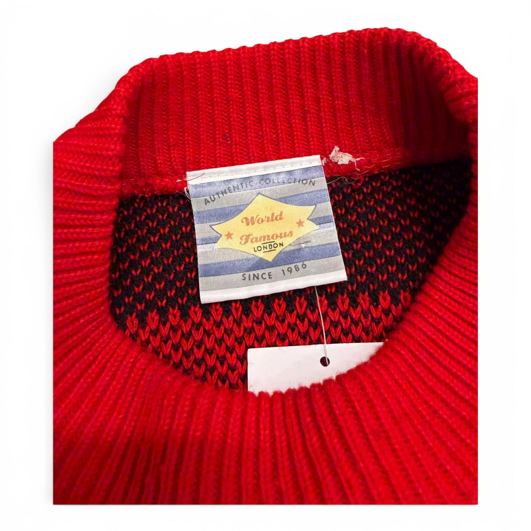 World Famous Crew Neck Jumper Red (XL)