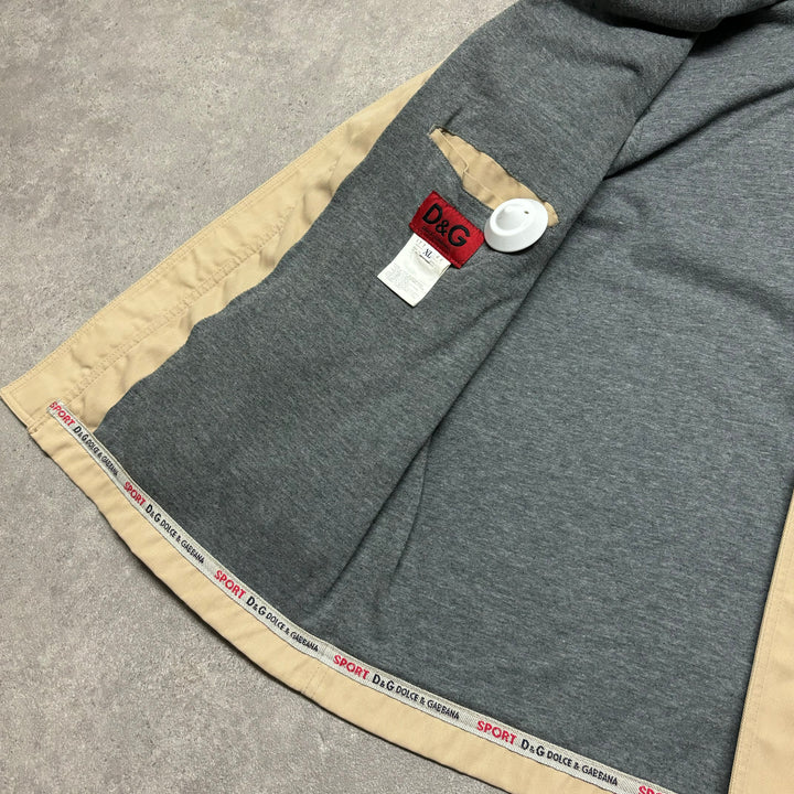 Vintage D&G Cream Collared Chore Jacket (XL)