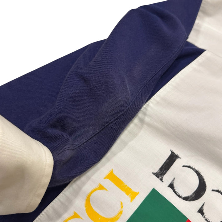 Gucci Striped Rugby Jersey Blue (M)