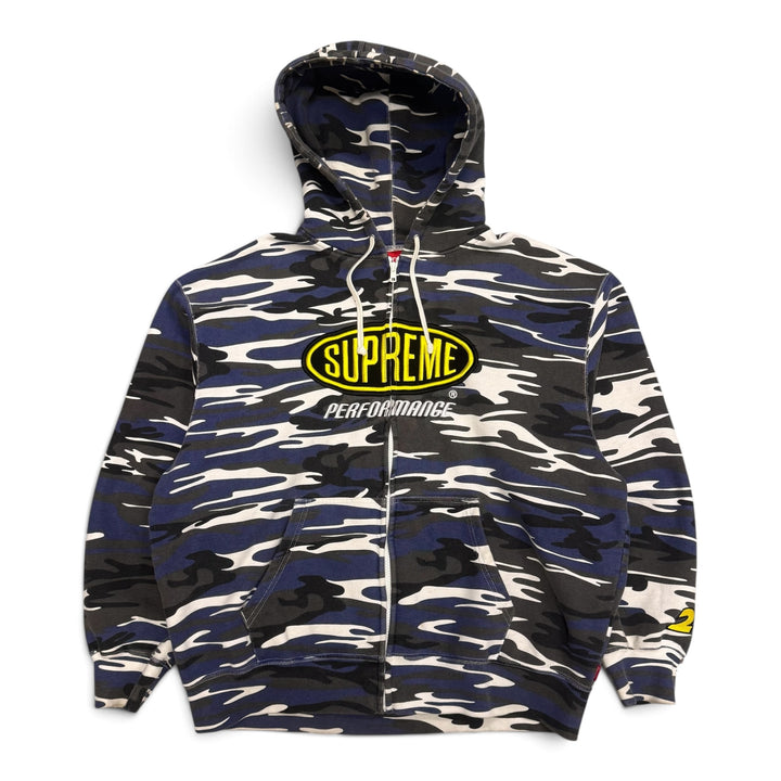 Supreme Performance Zip Up Hoodie Blue (L)