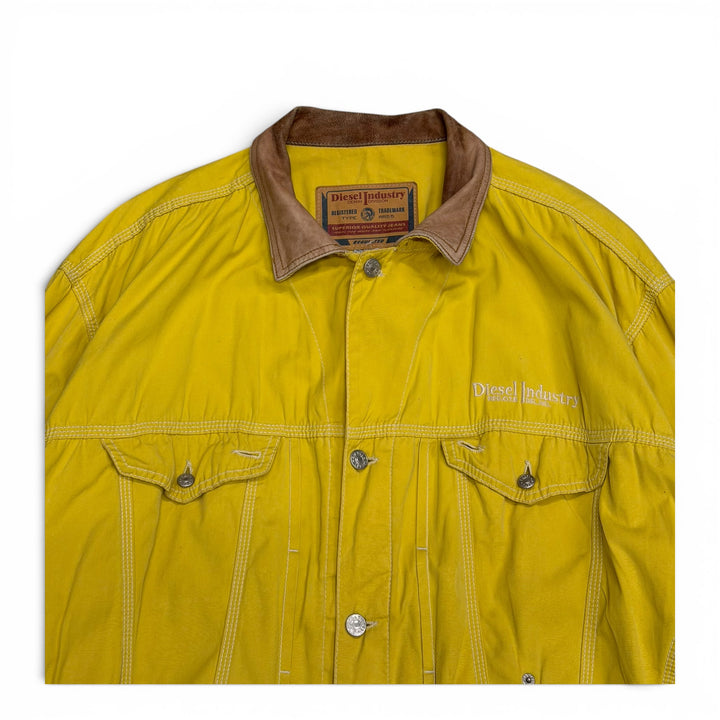 Vintage Diesel Industry Yellow Trucker Jacket (XXL)