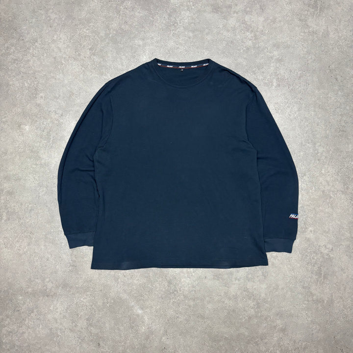 Palace Navy Basically A Waffle T-Shirt (XL)