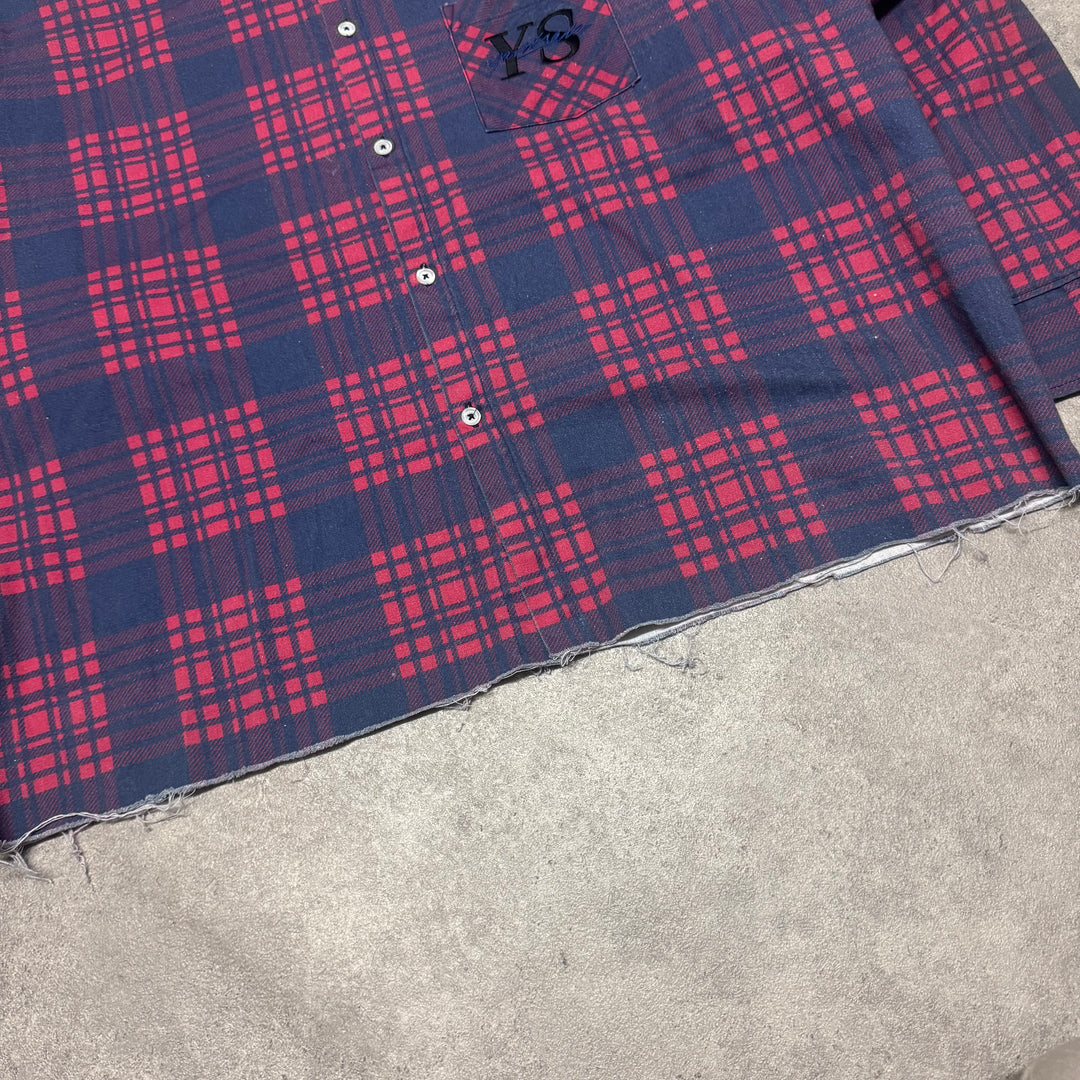 Yardsale Cropped Checkered Shirt (M)
