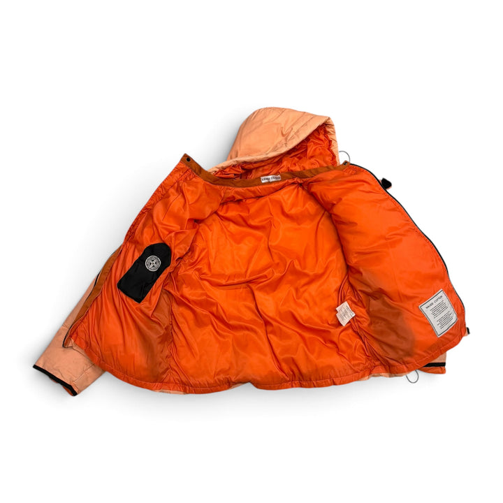 Vintage Stone Island Waxed Cotton Puffer Jacket Pink (XL)