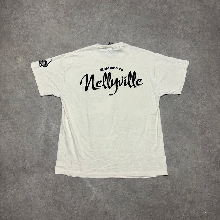 Vintage Nellyville Team Lunatics Cream Graphic T-Shirt (L)