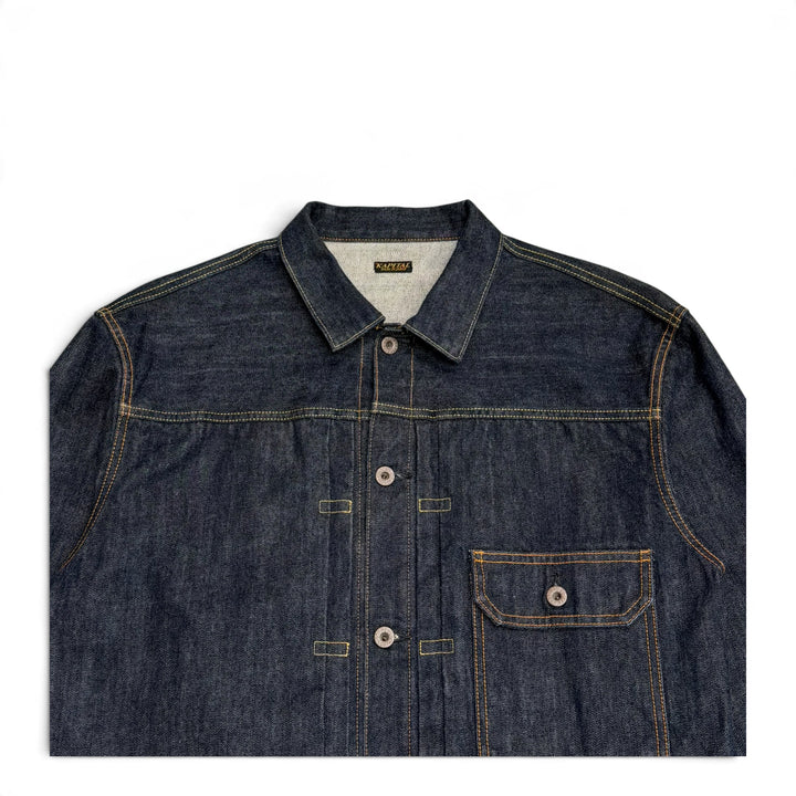 Kapital Raw Denim Dark Blue Trucker Jacket (L)
