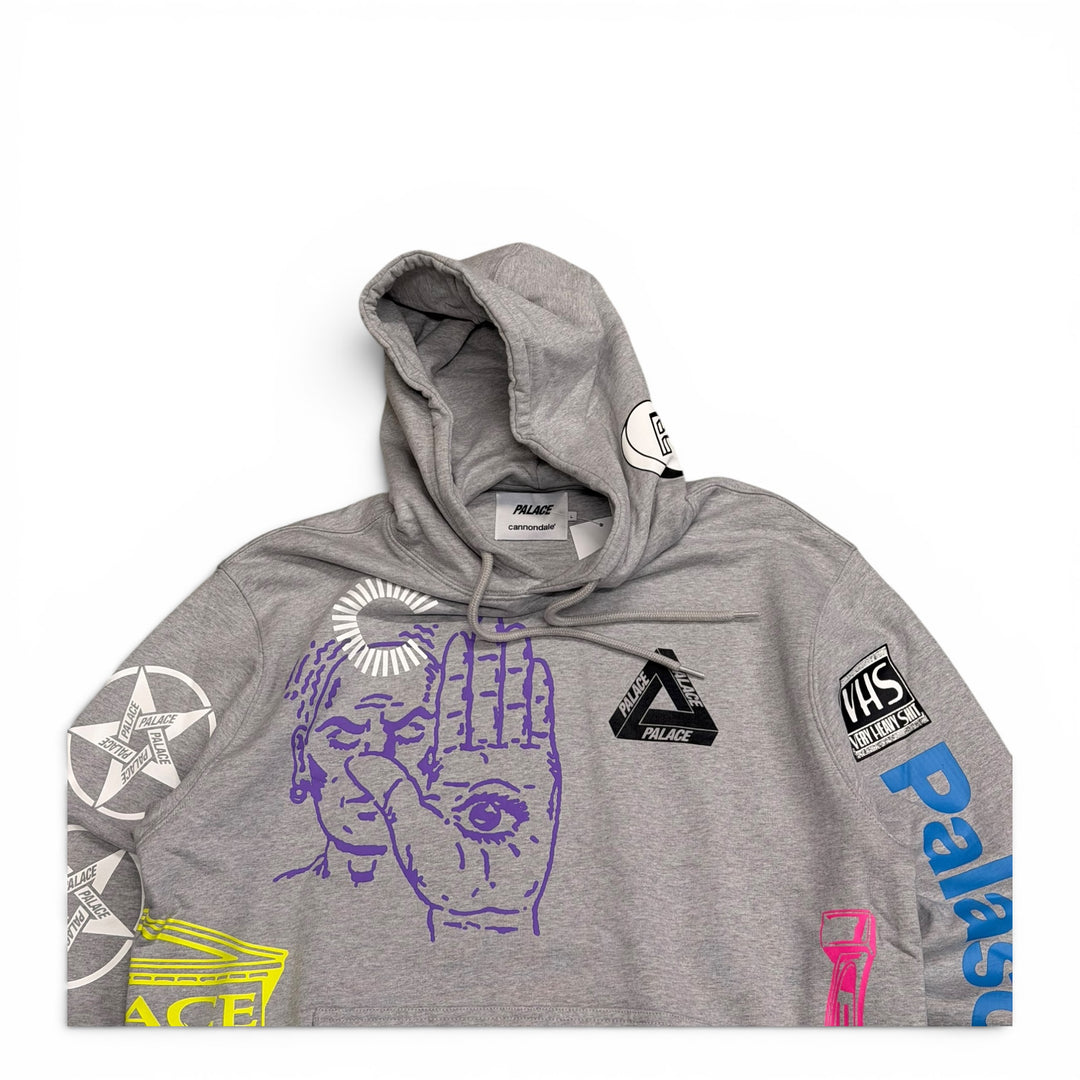 Palace x Cannondale Grey Mad Boy Pullover Hoodie (L)