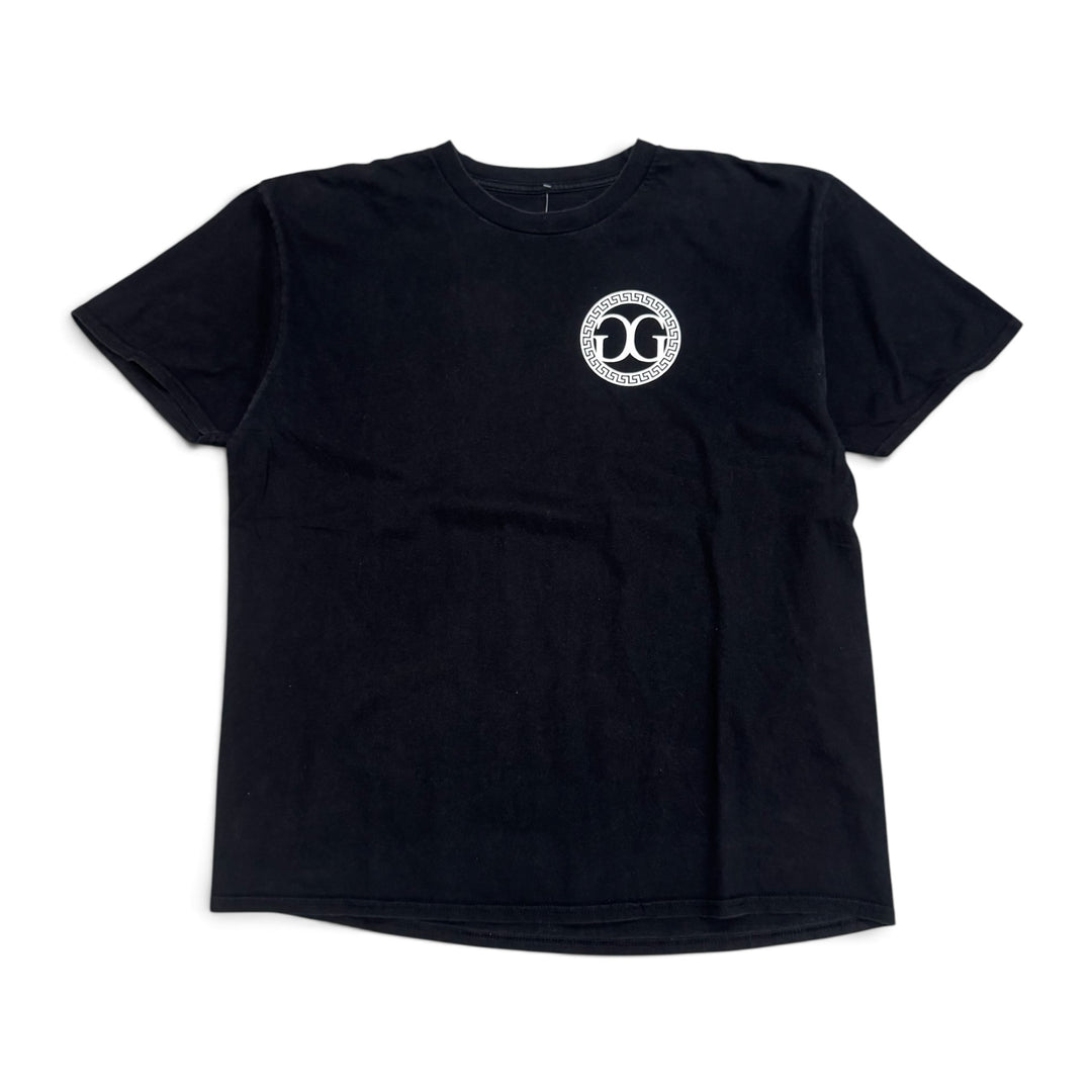 So Solid Crew Graphic T shirt Black (L)