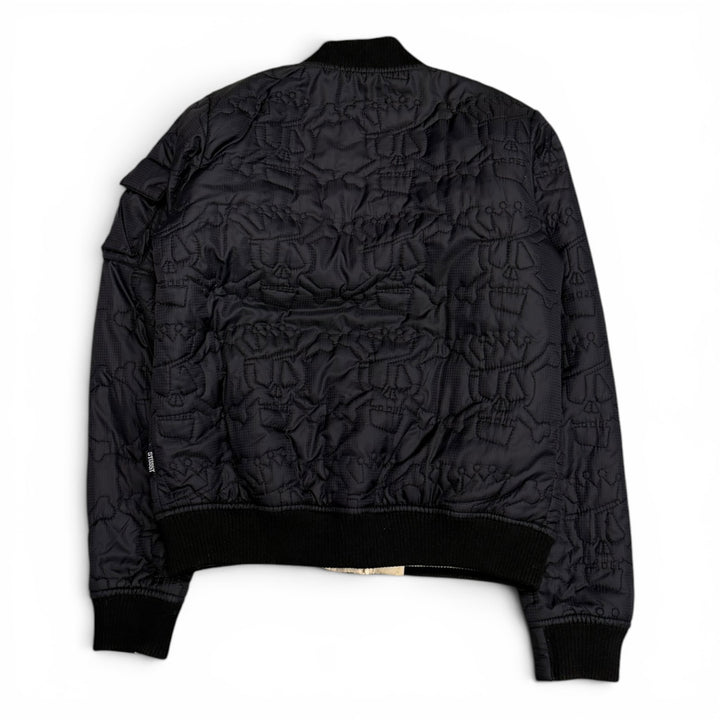 Stussy Reversible Navy & Cream Padded Bomber Jacket (XS)