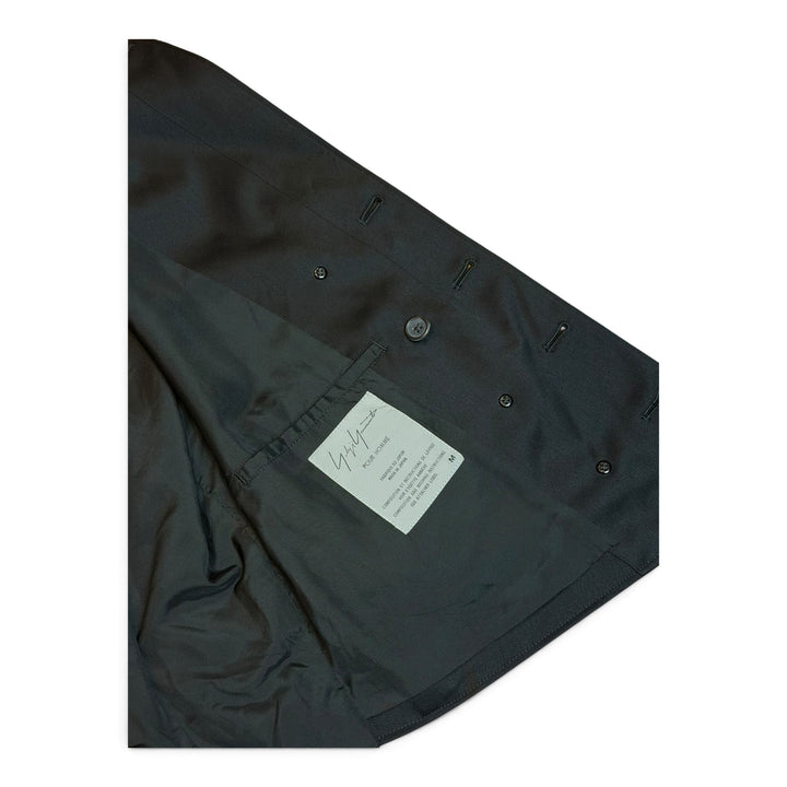 Vintage Yohji Yamamoto Black Laine Wool Waistcoat Jacket (M)