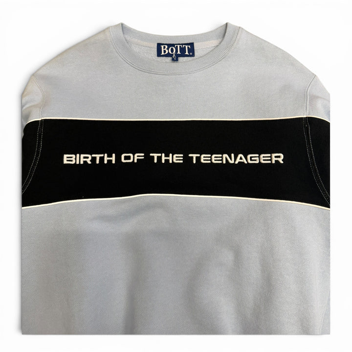 Bott Spell Out Crew Neck Sweatshirt Blue (S)