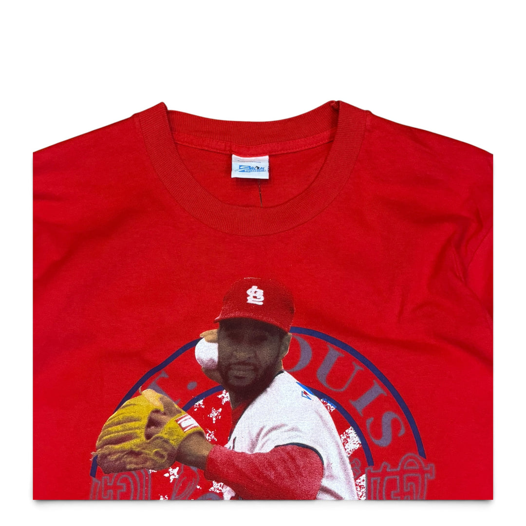 90's Vintage MLB St Louis Cardinals Red Graphic T-Shirt (L)