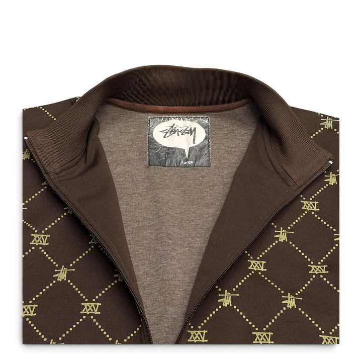 Stussy 25th Anniversary Monogram Track Jacket  Brown (L)