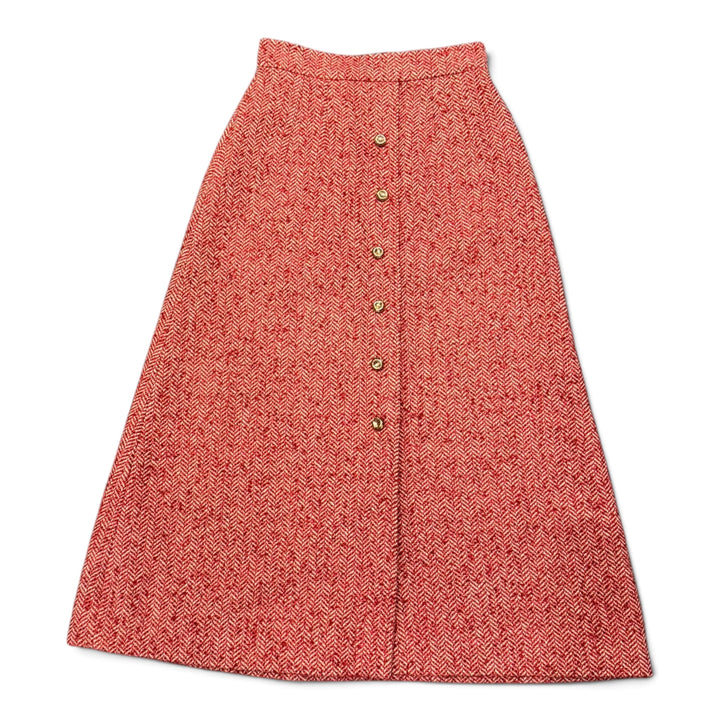 Dolce & Gabbana Red Wool Long Skirt (38)